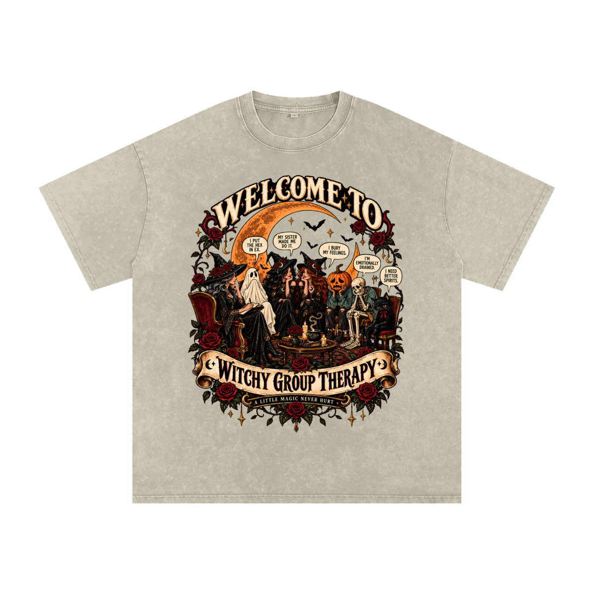 Witchy Therapy Oversized Cotton Tee