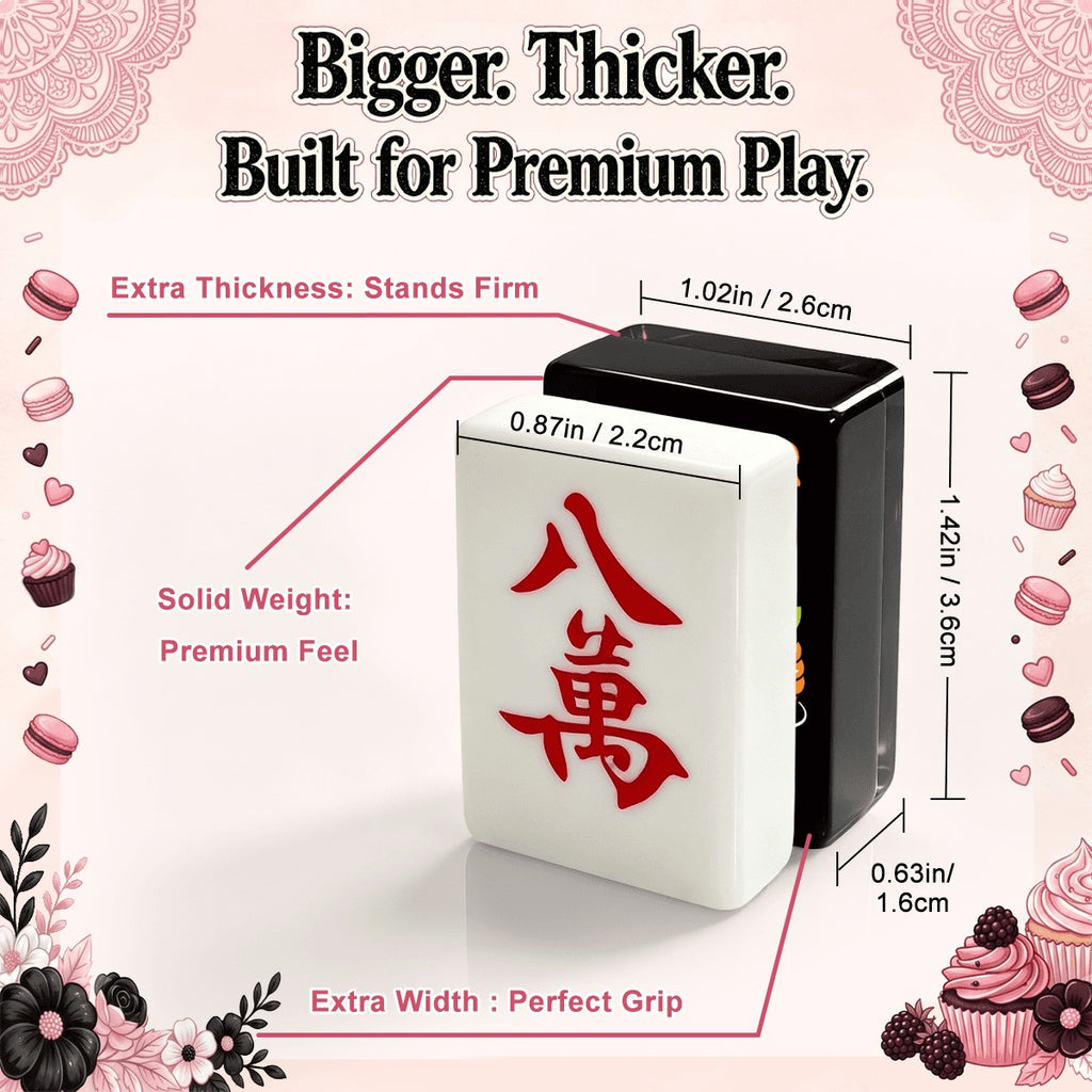 Mahjong Tiles - Witch (Pink)
