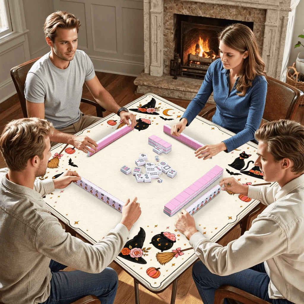 Mahjong Tiles - Witch (Pink) MAT