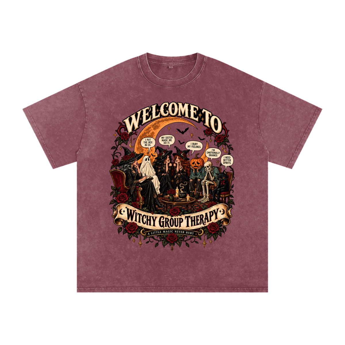 Witchy Therapy Oversized Cotton Tee