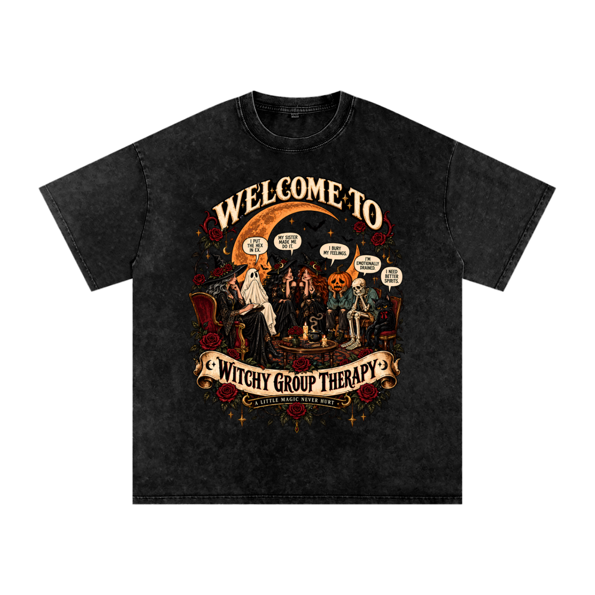 Witchy Therapy Oversized Cotton Tee