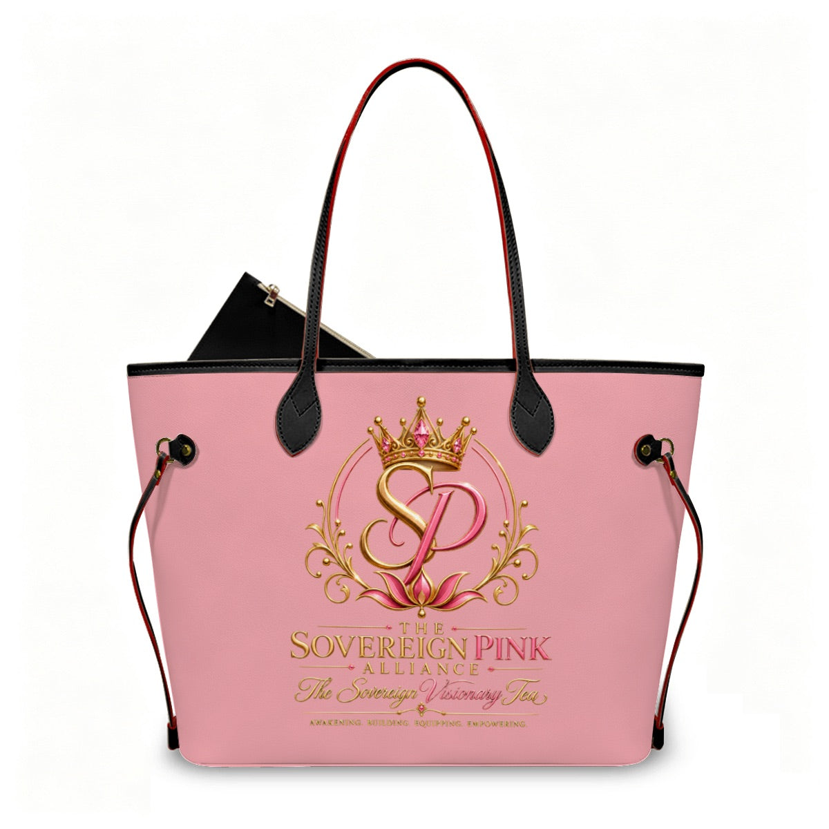 PU Leather Tote Bag with Mini Destined for More