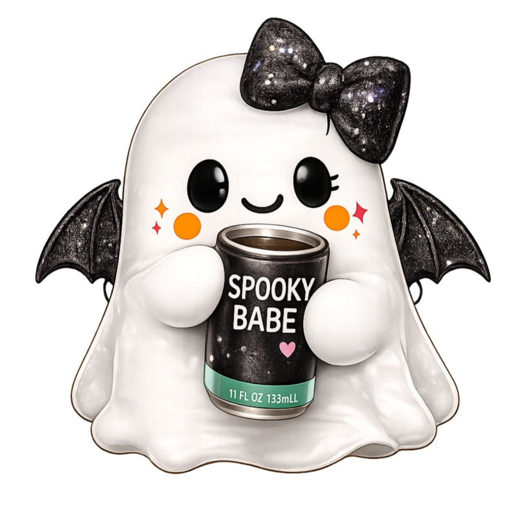 Bat Girl™ Ghost — Cute Halloween Bat-Wing Custom Shaped Pillow