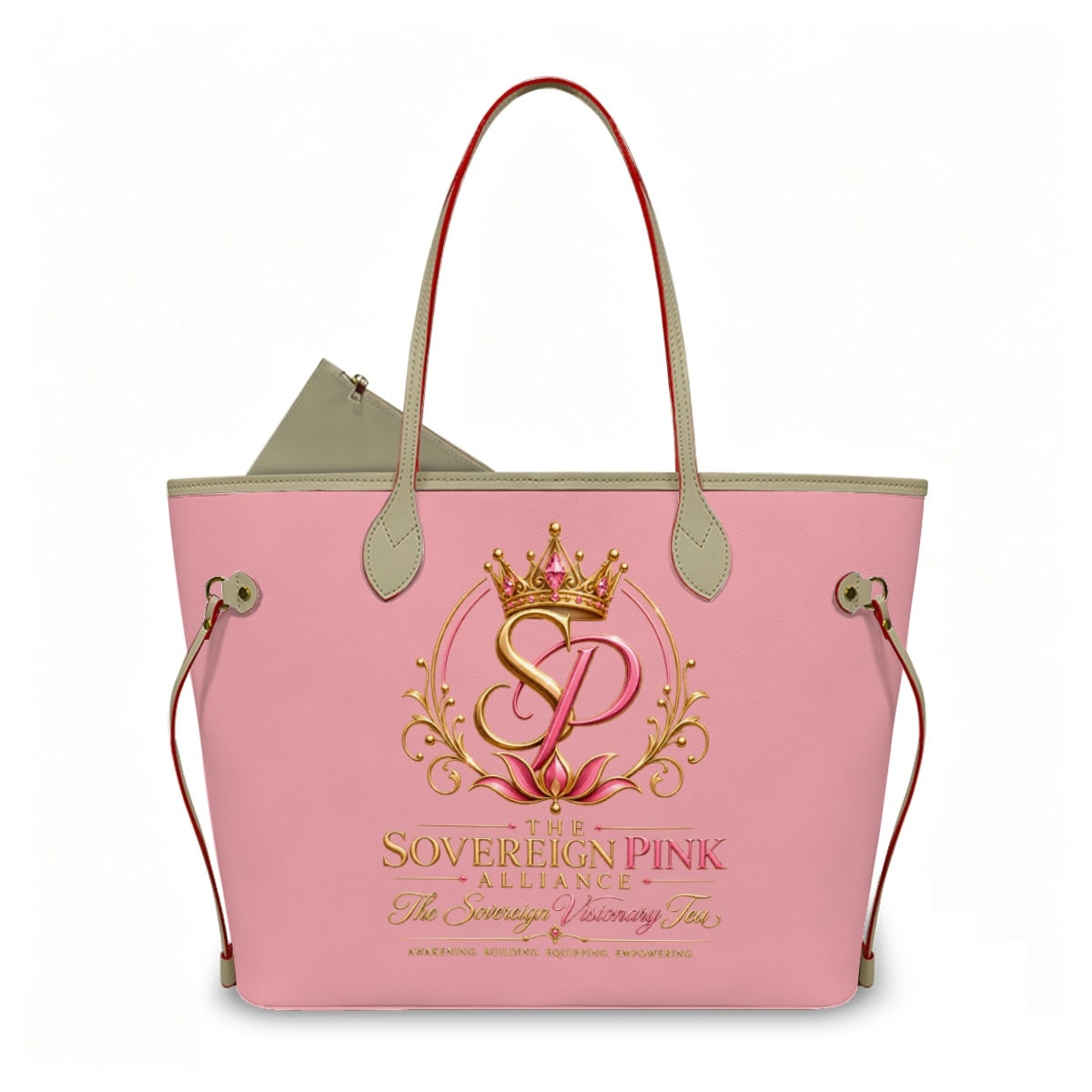PU Leather Tote Bag with Mini Destined for More