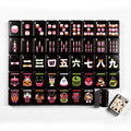 Mahjong Tiles - Witch (Pink)