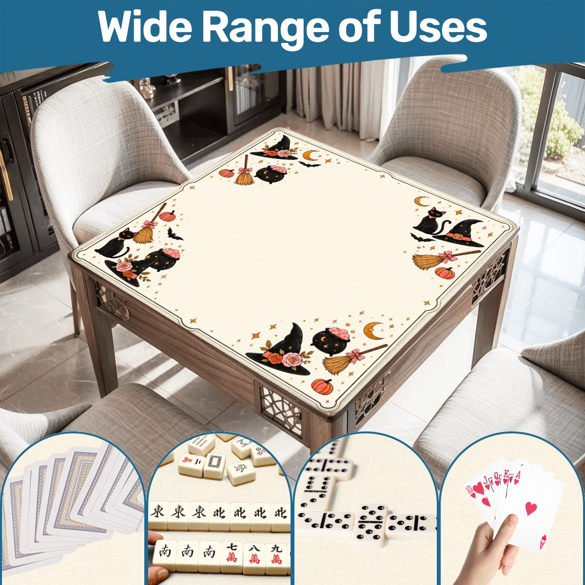 Mahjong Tiles - Witch (Pink) MAT